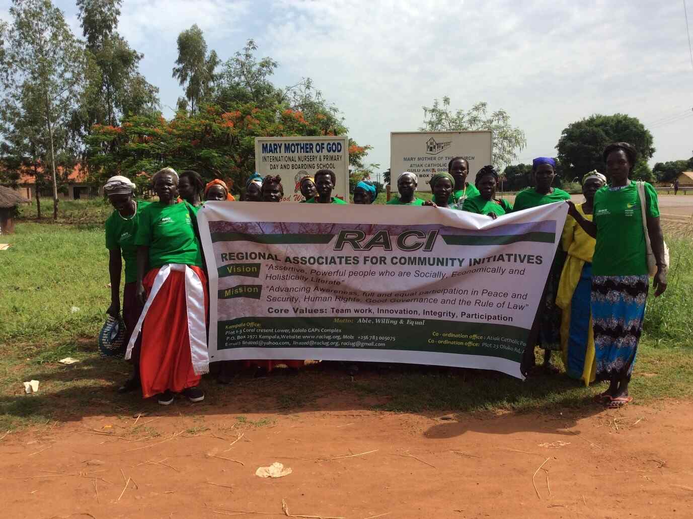 Community members participating in a RACI program