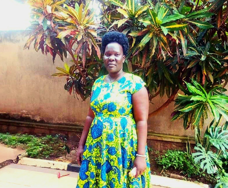 Atim Joyce Kellen during a community peacebuilding engagement
