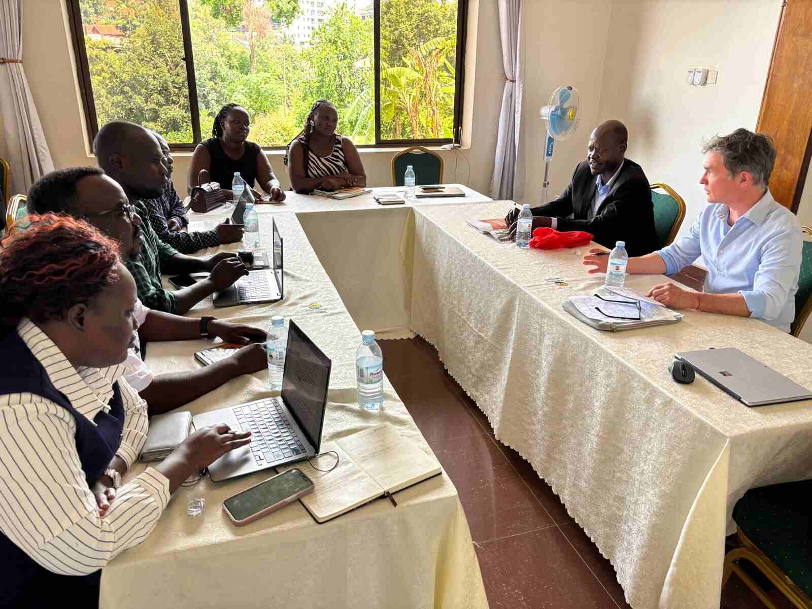 RACI staffs meeting with ministry of lands representative