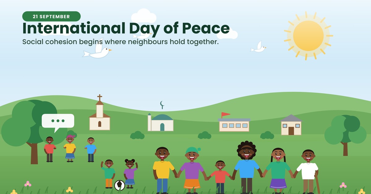 Illustration marking the International Day of Peace, 21 September